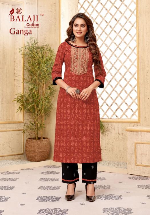 Balaji ganga vol-1 straight kurtis wholesale